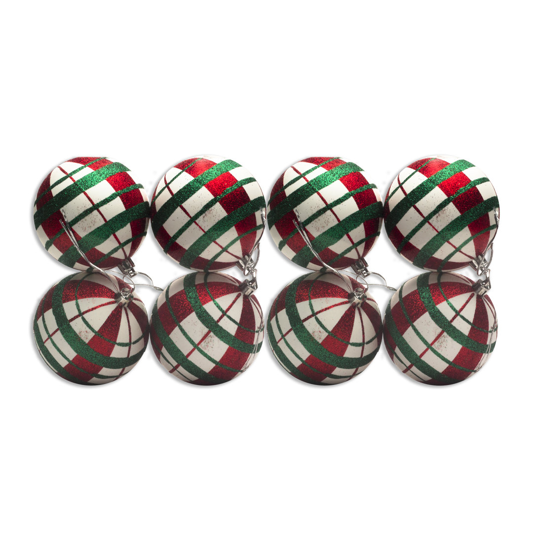 8 Piece Solid Ball Ornament Set (Set of 8) The Holiday Aisle®