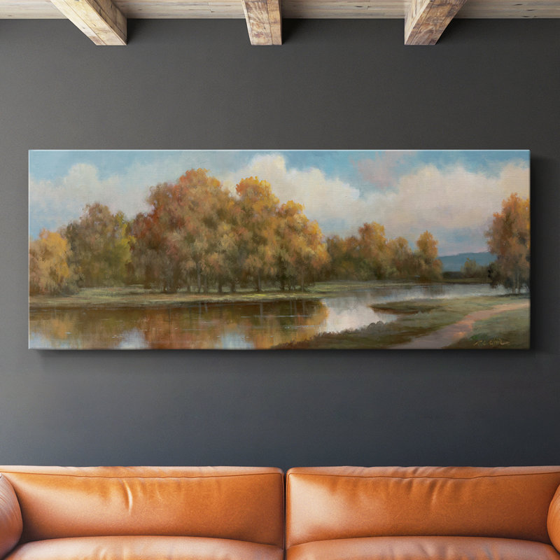 Shenandoah II - Toile tendue avec châssis - Prêt à accrocher, H 20 po x l 50 po