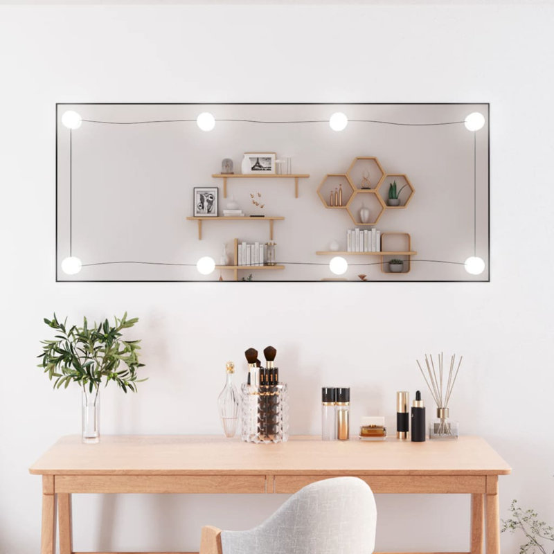 Lashaundria Flat Wall Mirror, 100cm H x 40cm W