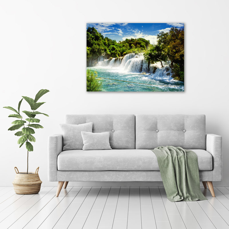 Waterfall Krka - Wrapped Canvas Print