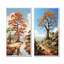Représentation transparente de baobab - ensemble de 2 décorations murales arbre baobab-520164141-520164142