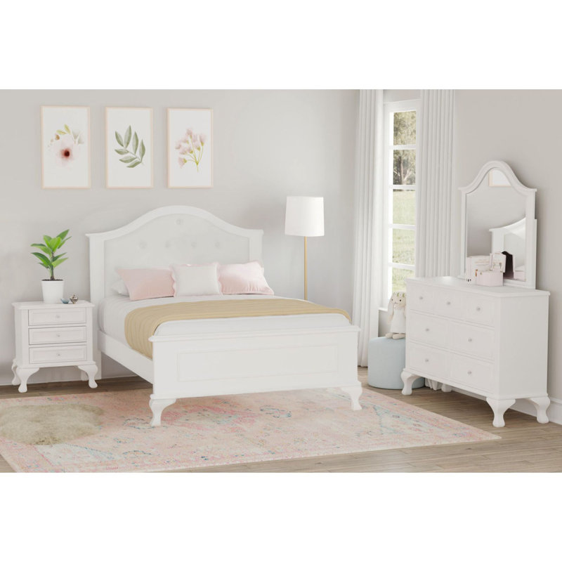 Ensemble de chambre à coucher à panneau double 4 pièces Guimond