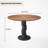 35.4" Round Walnut Dining Table for 4 — Classic Wood Finish