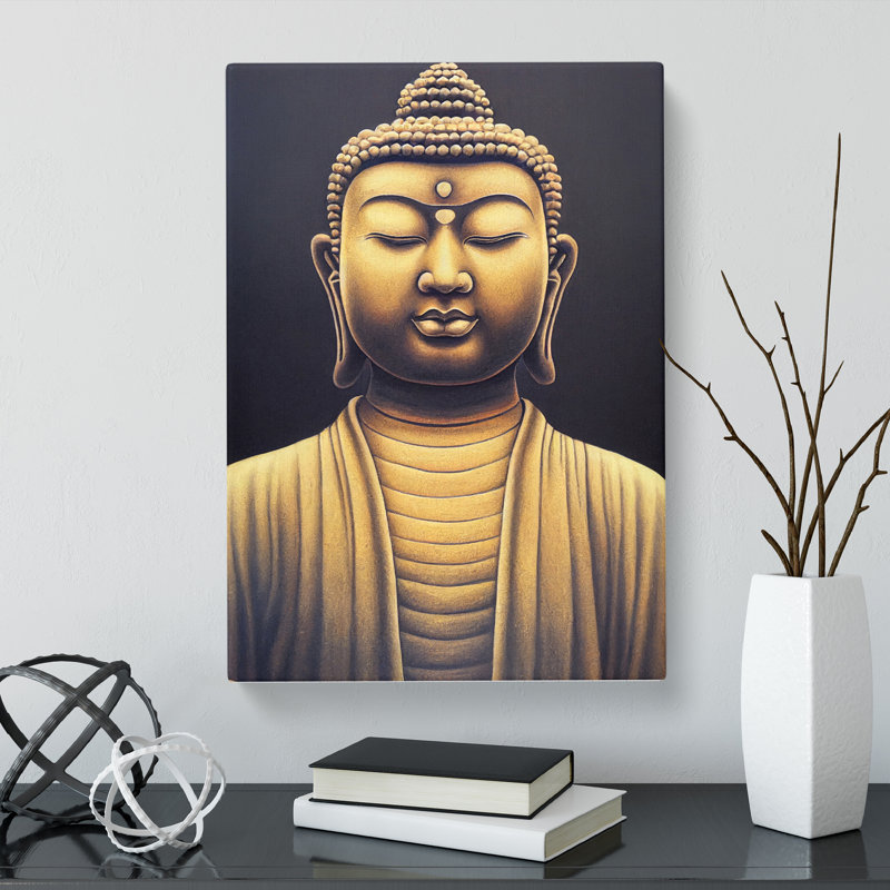 Buddha Chalk - Wrapped Canvas, 60cm H x 40cm W x 3cm D