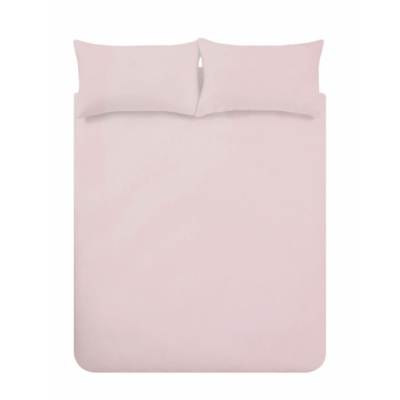Egyptian-Quality Cotton Fitted Sheet, Kingsize (5'), Blush