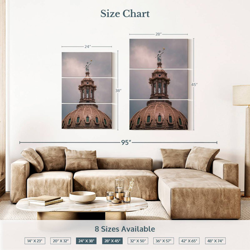 Nicci Austin Texas Capitol Dome, H 38 po x l 24 po
