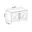 Armoire de rangement moderne modulaire 4 pièces Annamaria