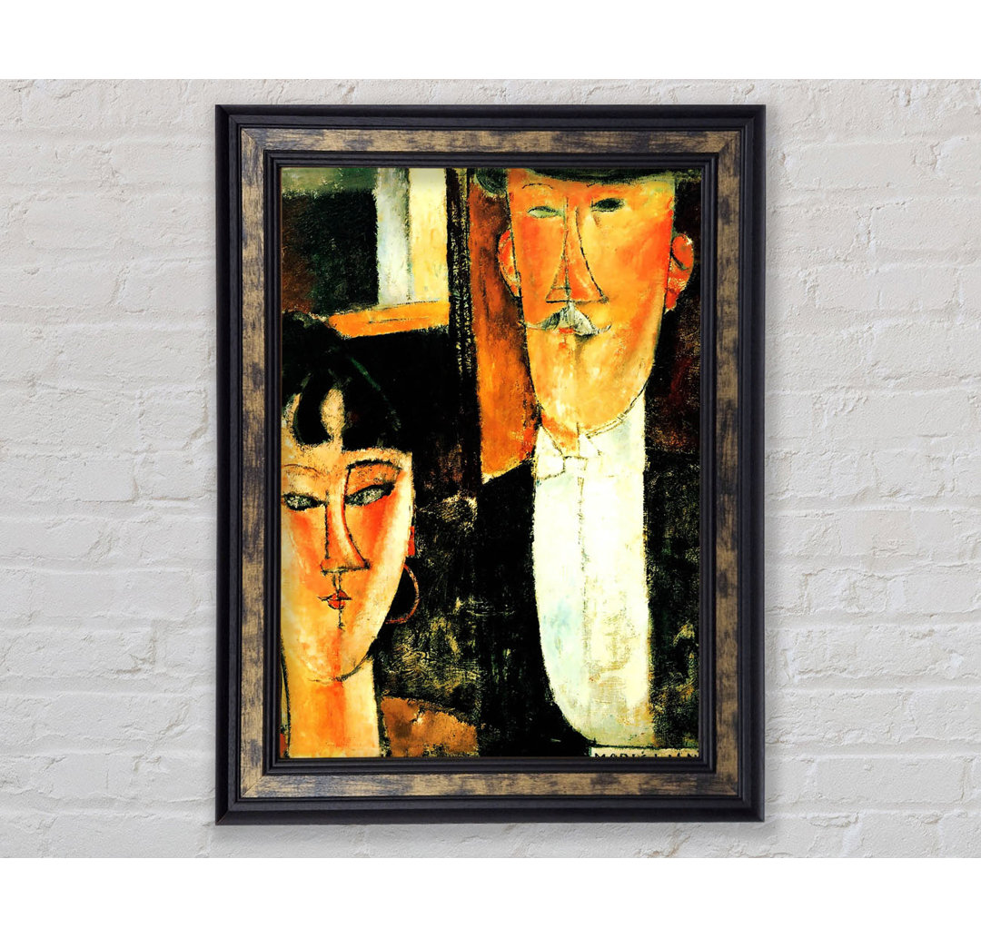 Modigliani Braut und Bräutigam - Einzelner Bilderrahmen Kunstdrucke