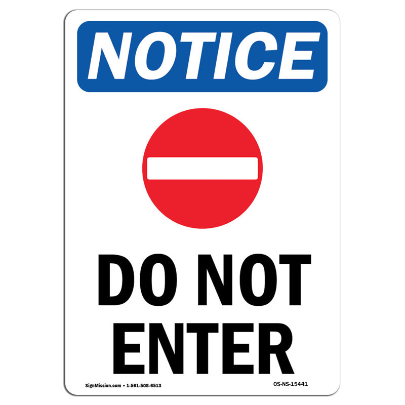 Do Not Enter Sign