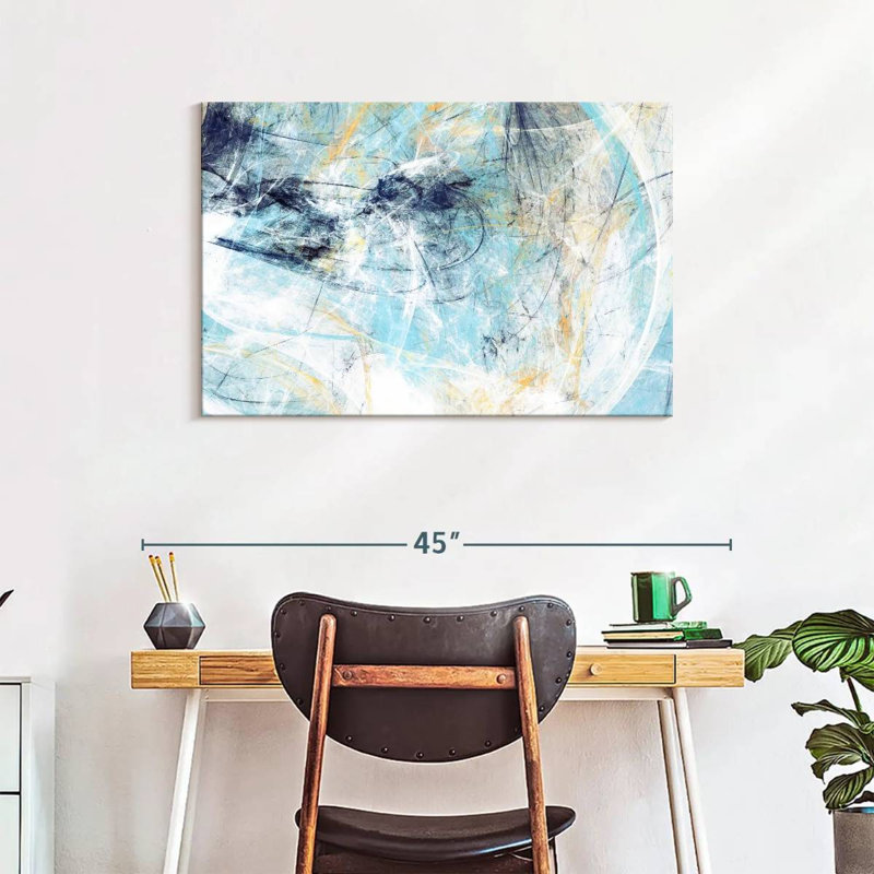 Dynamic Abstract Texture Canvas Print, 24" H x 36" W x 1.25" D