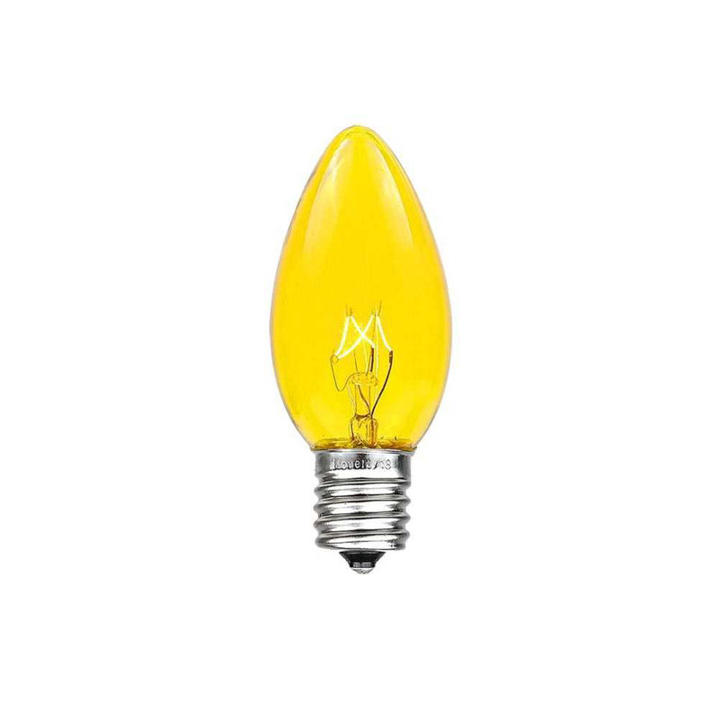 Lampe de noël 25 lumières de chaîne, Jaune, 100, 120"