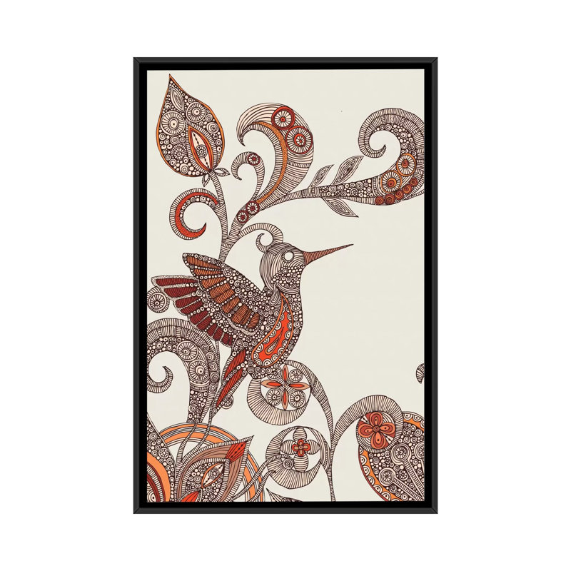 «Flying Through Flowers», impression sur toile tendue, H 26 po x l 18 po x P 1,5 po, Toile avec cadre noir