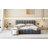Queen Size Upholstered Platform Bed With Thick Fabric, Grounded Bed With Solid Frame-1956982443