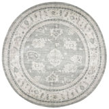 Tapis Oushak turc rétro noué à la main de conception unique 8 pi 10 po x 9 pi 1 po One-of-a-Kind