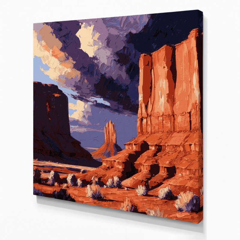 Art mural sur toile mauve Southlandern, H 16 po x l 16 po