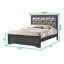 Ensemble de chambre à coucher standard 4 pièces Mayodan-1660250030-1660237614