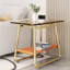 Table d'appoint en verre mat