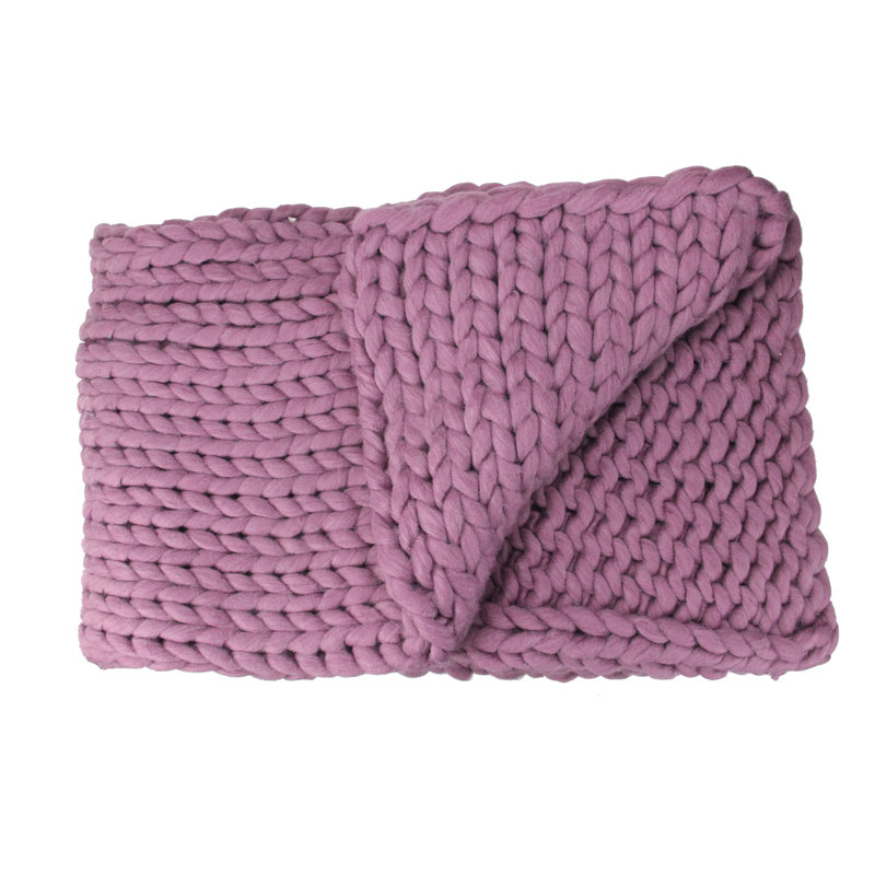 Jeté 50 x 60, Mauve foncé