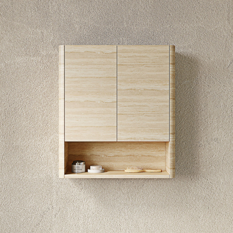 Armoire de salle de bain murale, Beige