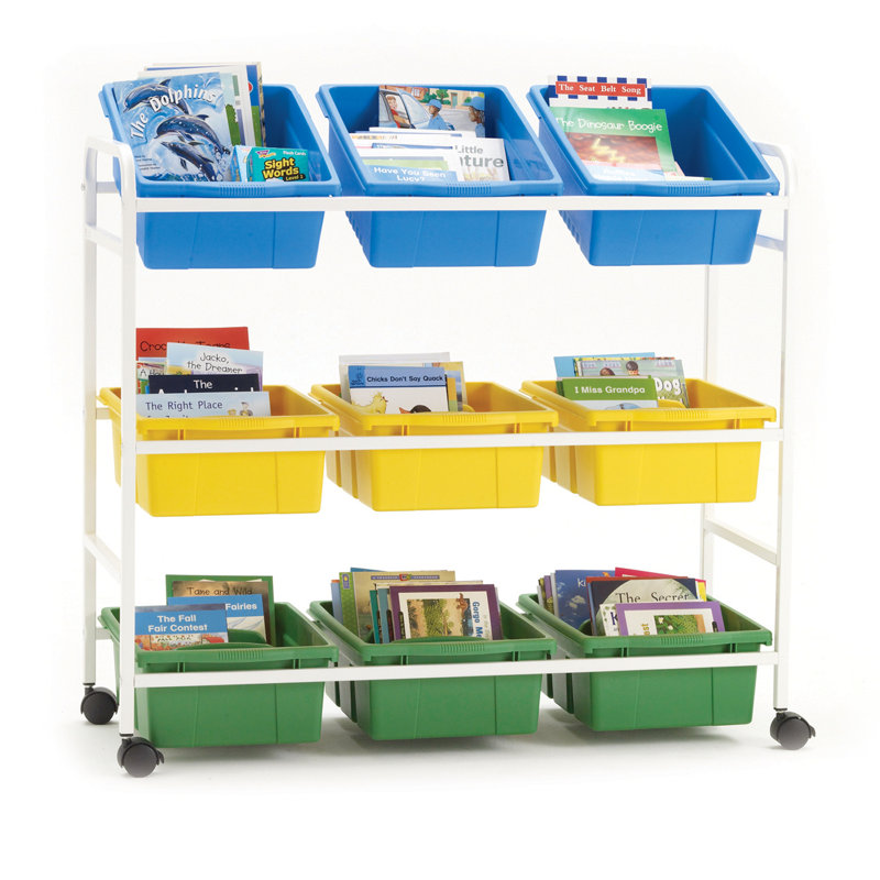 9 Compartment Aluminum Teaching Cart
