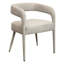 Ensemble de salle à manger 7 pièces Sinay avec 6 chaises Galway Ivory