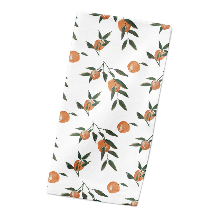 Rosalind Wheeler Ambros Cotton Twill Floral Square Napkin | Wayfair