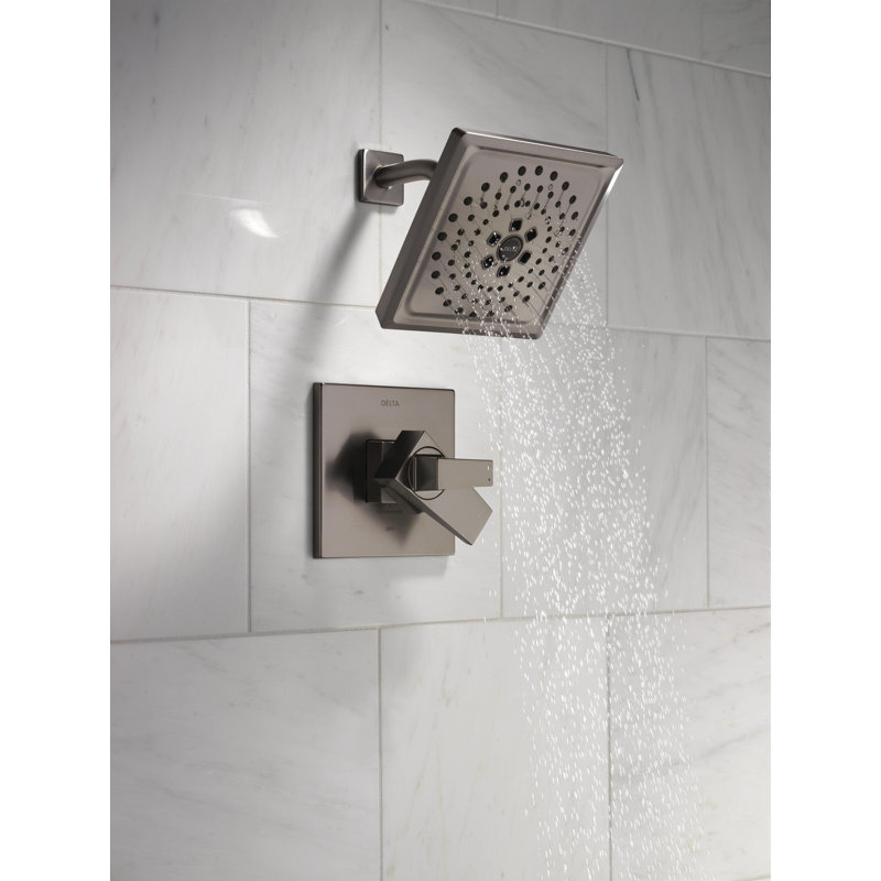 Garniture de douche 17 Series H2Okinetic seulement, Acier inoxydable noir Lumicoat