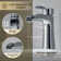 Tatcha Single Hole Single-Handle Waterfall Bathroom Faucet