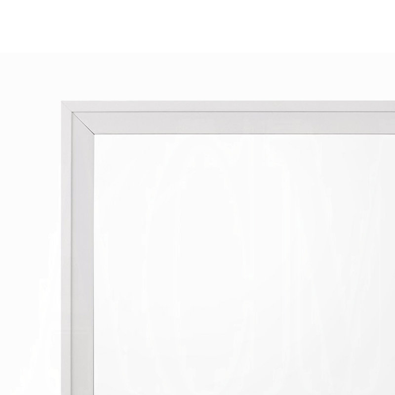 Miroir de commode mural Siam, 34 x 36, style contemporain, bois blanc