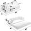 Lit-couchette pliable 3-en-1 à 3 places de 78,5 po en velours côtelé de conception ergonomique avec coussin antidérapant et coussins Newly Arrived