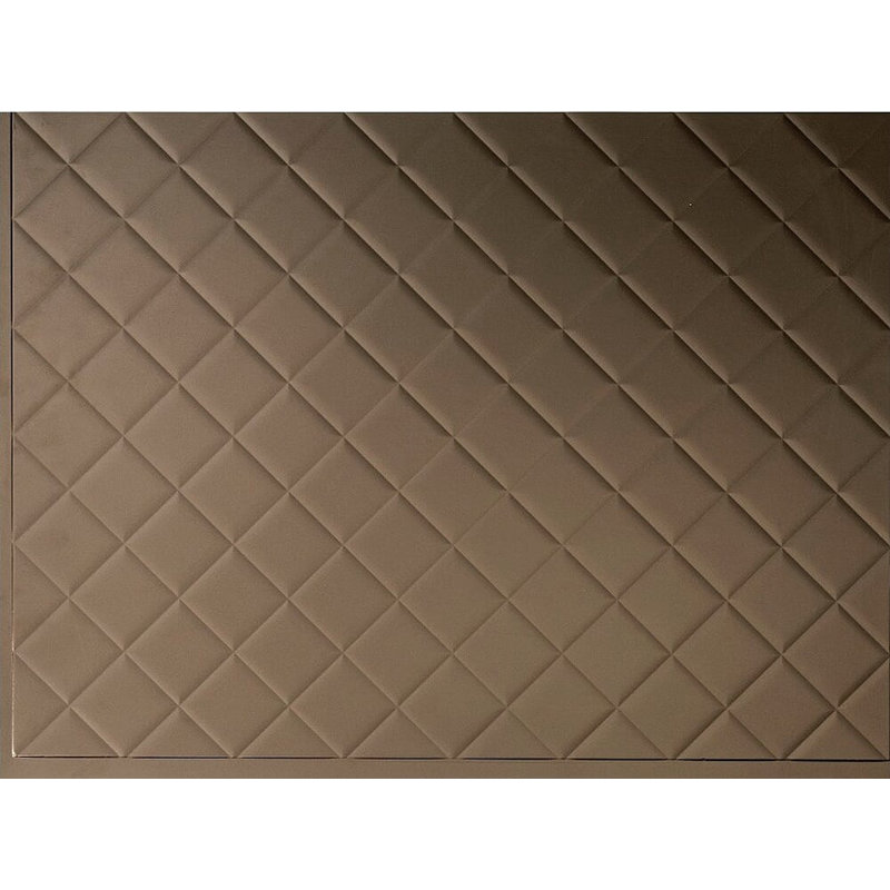 Carreau mural aspect plastique 18 po x 24 po Aaronsburg, Bronze argenté