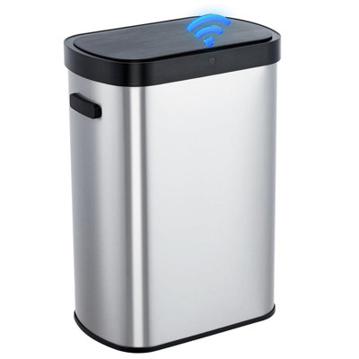 Stainless Steel Motion Sensor Kitchen Trash Cans - 13 Gallons