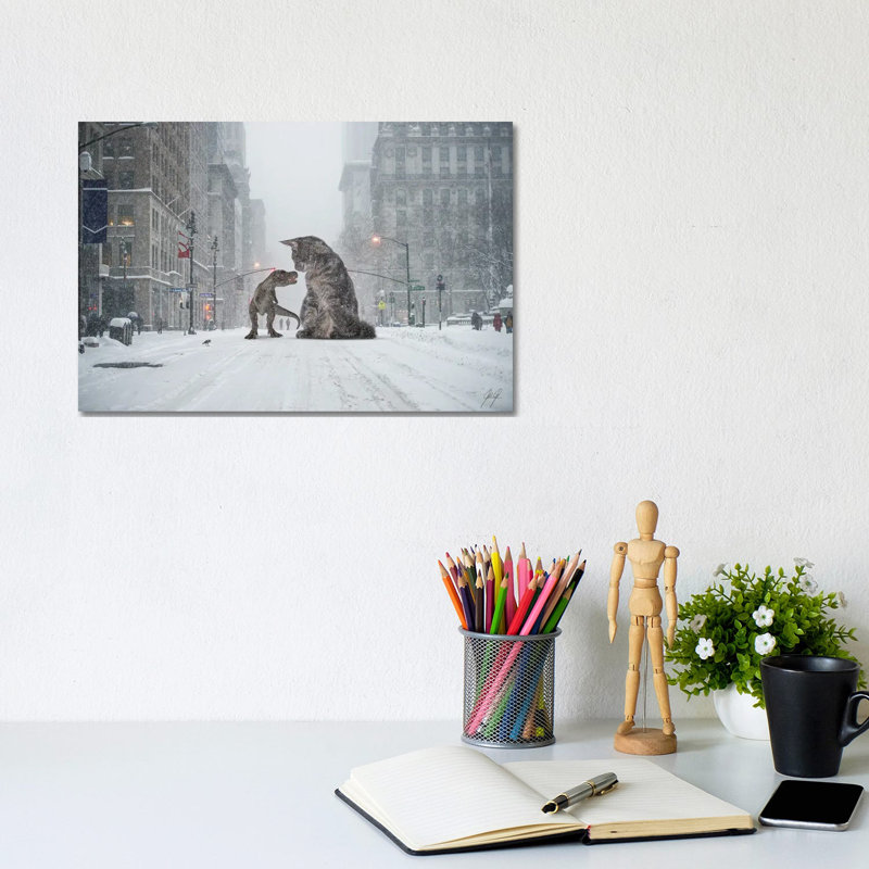 Flirting by Kathrin Federer - Wrapped Canvas Print, 20.32 cm H x 30.48 cm W