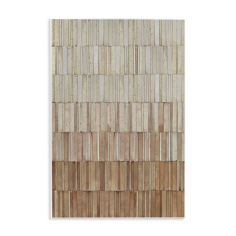 Terracotta Wall Pattern Wall Plaque, design by Flora Kouta, 15" H x 10" W