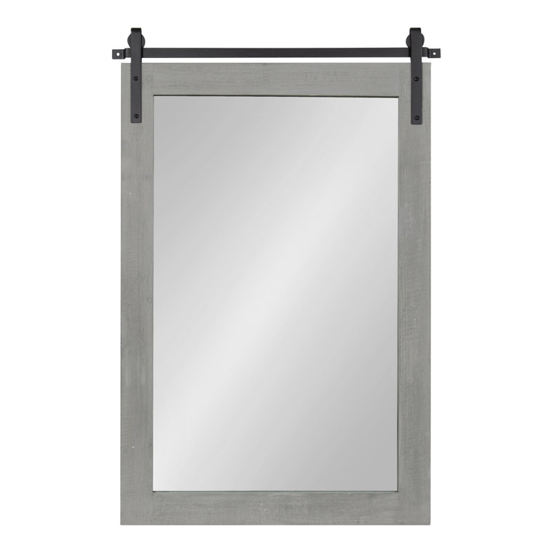 Miroir Dayanah, Gris rustique, 26,75 po x 37,5 po