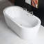 Combinaison de baignoire et de robinet autoportante en acrylique de 59 po x 30 po, installation requise-109360365
