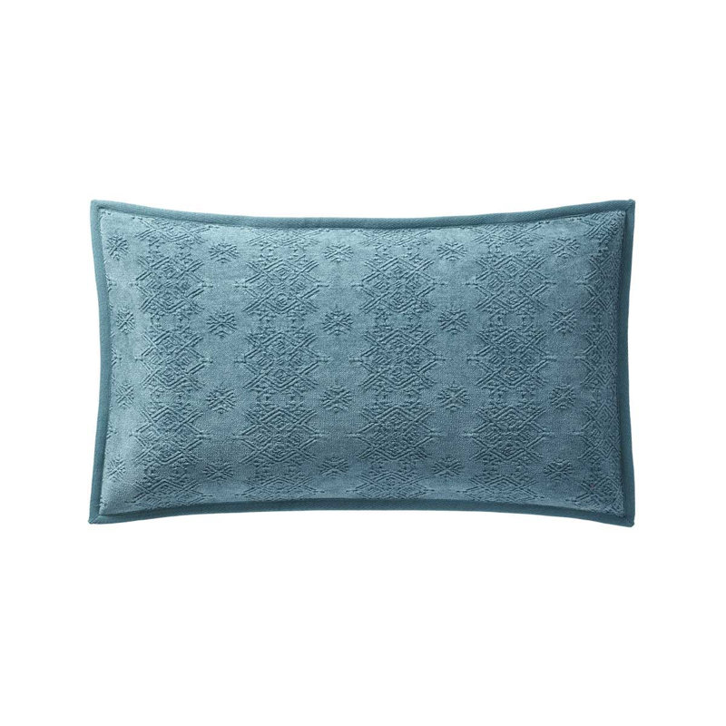 SYRACUSE Pillow Cover & Insert, Blue, Rectangle 13"H x 22"W