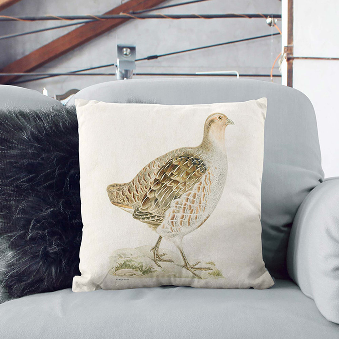 Partridge by Von Wright Cushion with Filling