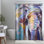 Dishaan – Polyester Shower Curtain, Dye Sublimation Print, 71" W × 74" L