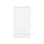 Commode contemporaine en bois massif 38 po à 3 tiroirs Elara-127126462
