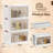 Einar Stackable Foldable Storage Bins With Lid And Wheels