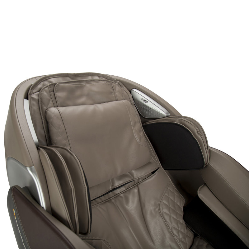Fauteuil de massage 3D à corps plein Certus de Humain, Similicuir brun