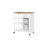 Rolling Kitchen Island With Storage, Kitchen Cart With 4-Bottle Wine Rack, Bar Cart With Stemware Holder, Shelves-13748955-13748965