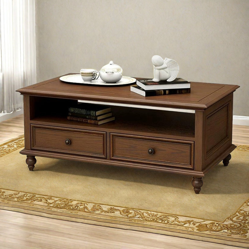 Table basse simple American Retro, H 21,7 po x L 53,1 po x l 29,5 po