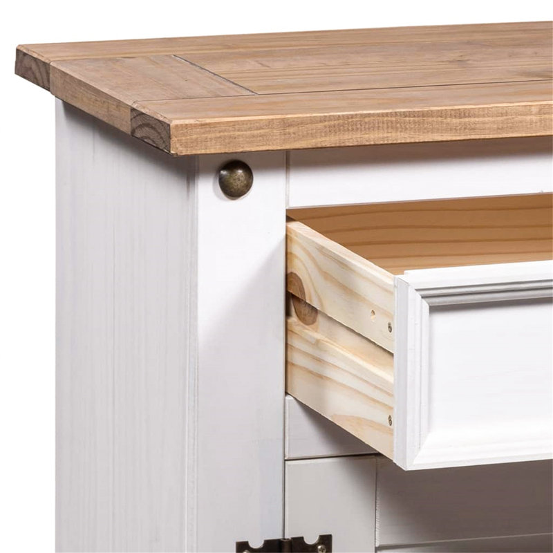 53cm W Solid Wood Bedside Table