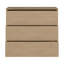 Chadwic Modern minimalistic chest of drawers with 3 large drawers, engineered wood, 94.8 cm W x 83.1 cm H x 41.5 cm D-124641053