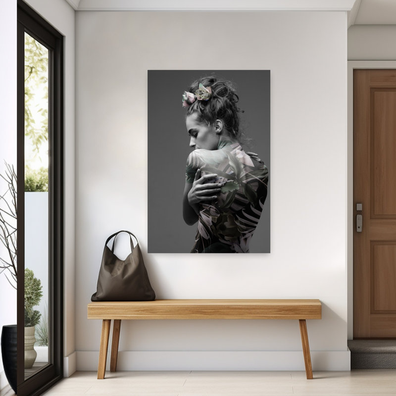 Jungle Fashion 1, art abstrait contemporain, H 60 po x l 40 po