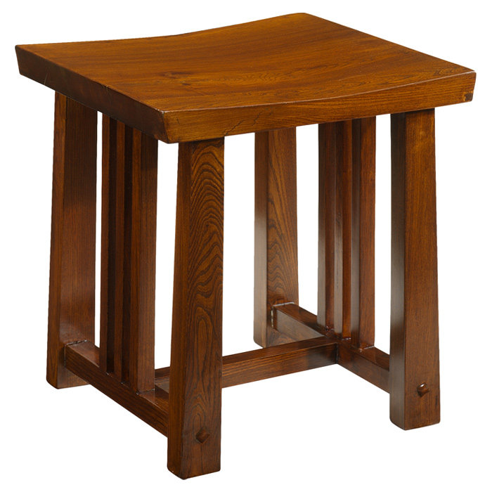 Brassfield Solid Wood Accent Stool