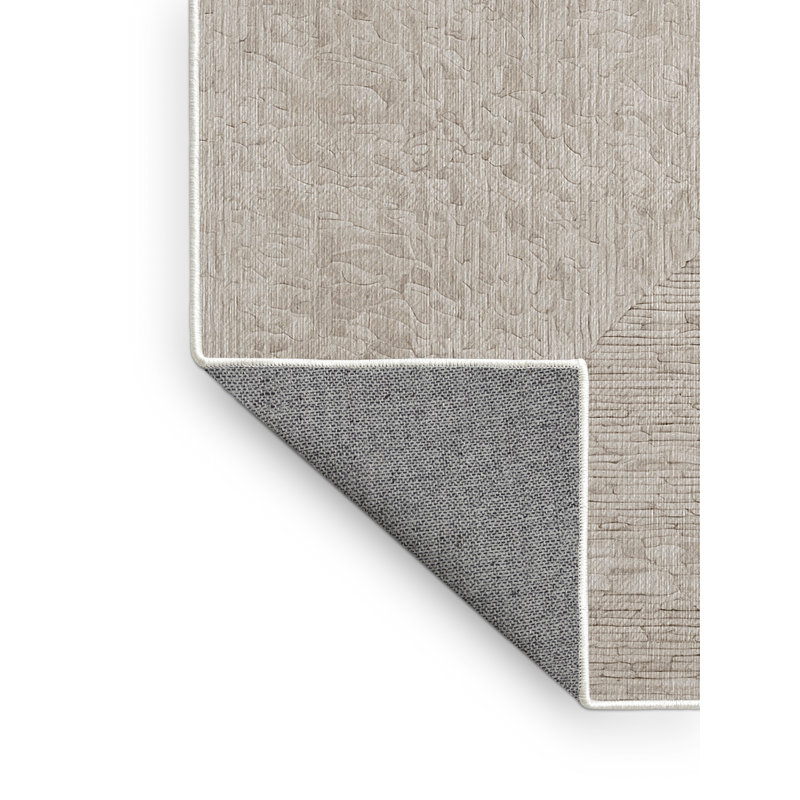 Machine Washable Beige Area Rug, Rectangle 8' x 10'