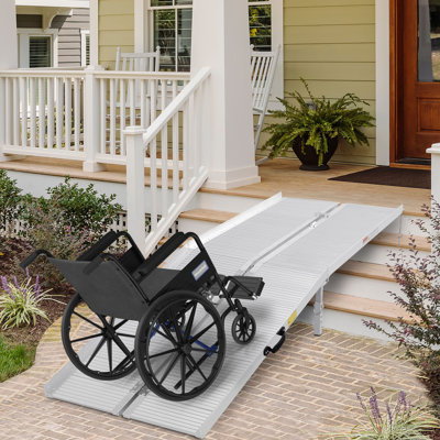 HomCom Metal Foldable Portable Ramp
